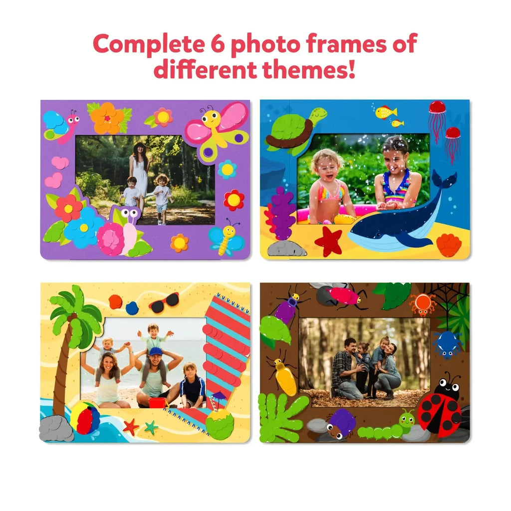 Skillmatics Dot it! - Photo Frames | No Mess Sticker Art (Ages 3–7) | 500+ Stickers | DIY Arts & Crafts Kit | Ideal for Gifting and Creative Play - Naivri