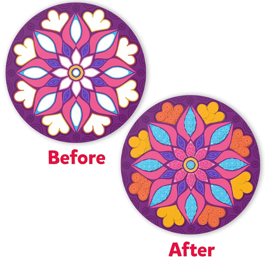 Skillmatics Dot It! Sticker Activity – Mandala Art Edition | 500+ Stickers | DIY Craft Kit for Kids Ages 3–7 | No-Mess Sticker Art for Boys & Girls - Naivri