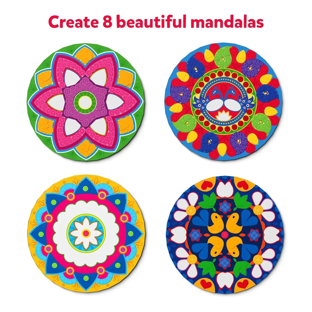 Skillmatics Dot It! Sticker Activity – Mandala Art Edition | 500+ Stickers | DIY Craft Kit for Kids Ages 3–7 | No-Mess Sticker Art for Boys & Girls - Naivri