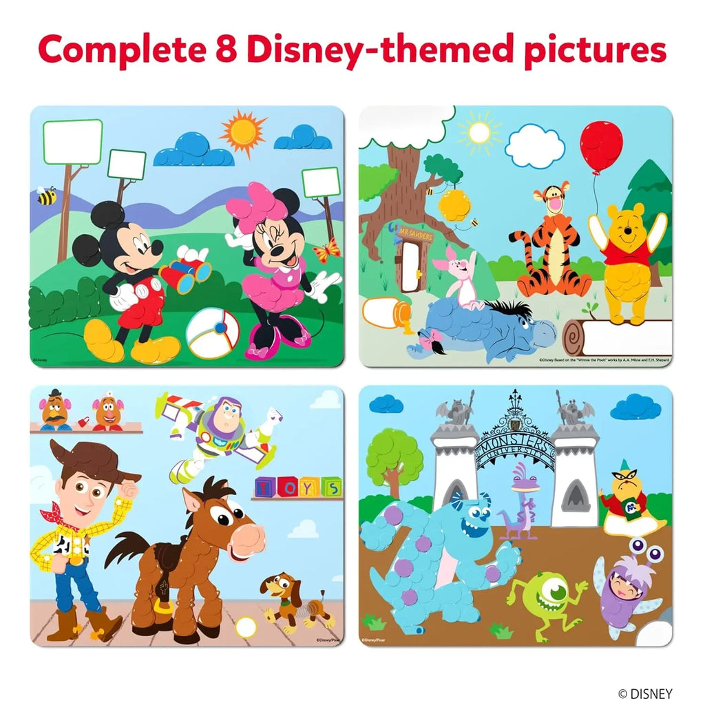 Skillmatics Dot It! Sticker Art Activity – Disney Edition | 500+ Stickers, Mess-Free DIY Craft Kit for Kids Ages 3–7 | Creative Gifts for Boys & Girls - Naivri