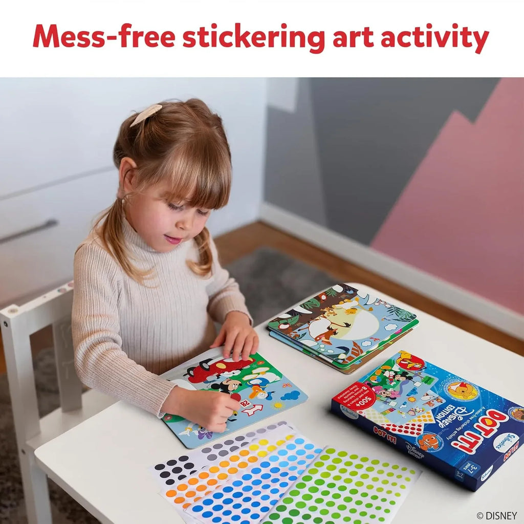 Skillmatics Dot It! Sticker Art Activity – Disney Edition | 500+ Stickers, Mess-Free DIY Craft Kit for Kids Ages 3–7 | Creative Gifts for Boys & Girls - Naivri