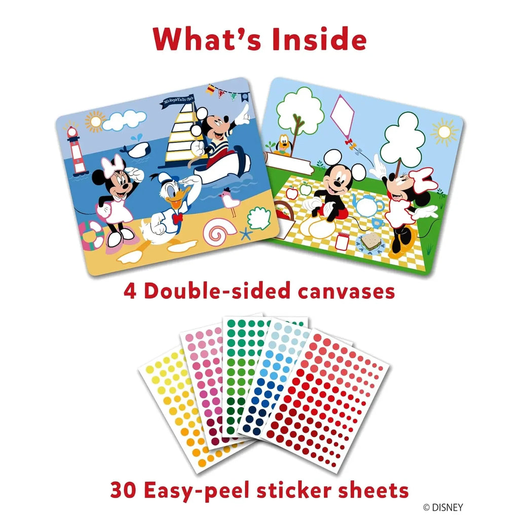 Skillmatics Dot It! Sticker Art Activity – Disney Mickey and Friends Edition | 500+ Stickers | No-Mess DIY Craft Kit for Kids Ages 3–7 - Naivri