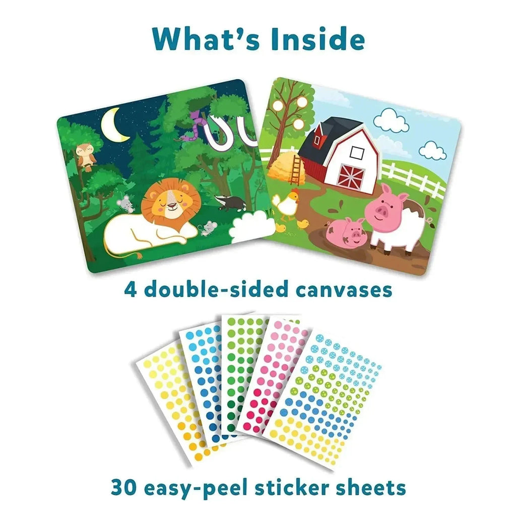Skillmatics Dot It Wild, Farm & Underwater Animals | 500+ Stickers | No-Mess Creative Sticker Activity Kit for Ages 3–7 - Naivri