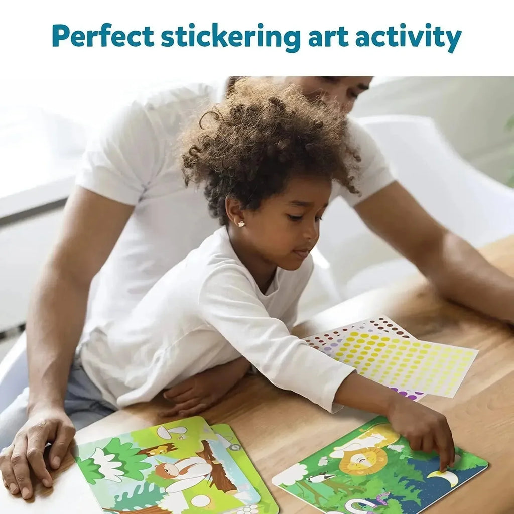 Skillmatics Dot It Wild, Farm & Underwater Animals | 500+ Stickers | No-Mess Creative Sticker Activity Kit for Ages 3–7 - Naivri