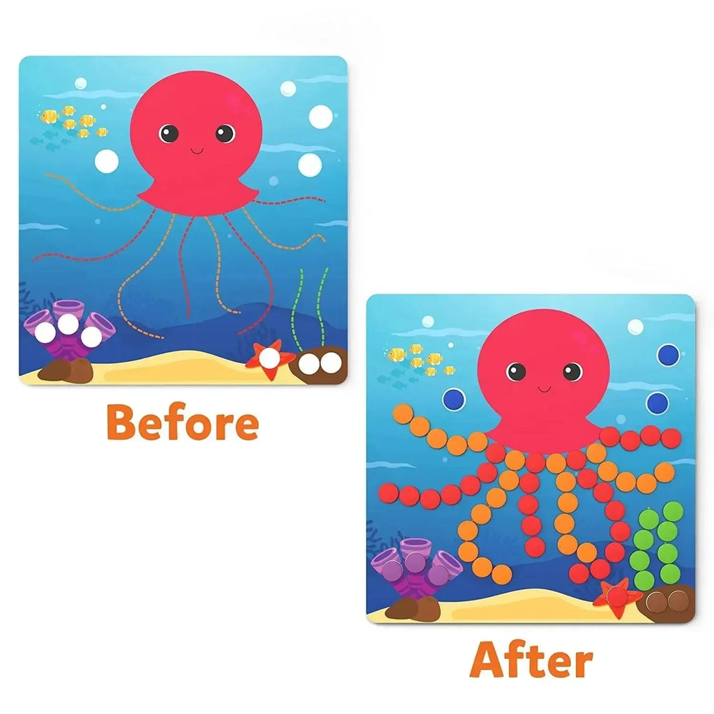 Skillmatics Dot It with Magnets: Animal Planet | 300+ Magnetic Dots | Creative Reusable Activity Kit for Ages 4–7 - Naivri