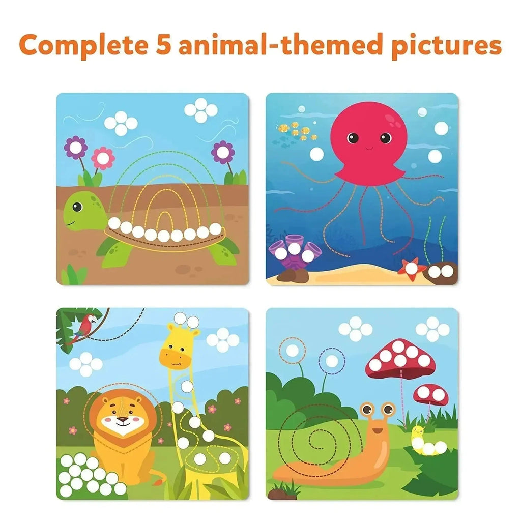 Skillmatics Dot It with Magnets: Animal Planet | 300+ Magnetic Dots | Creative Reusable Activity Kit for Ages 4–7 - Naivri