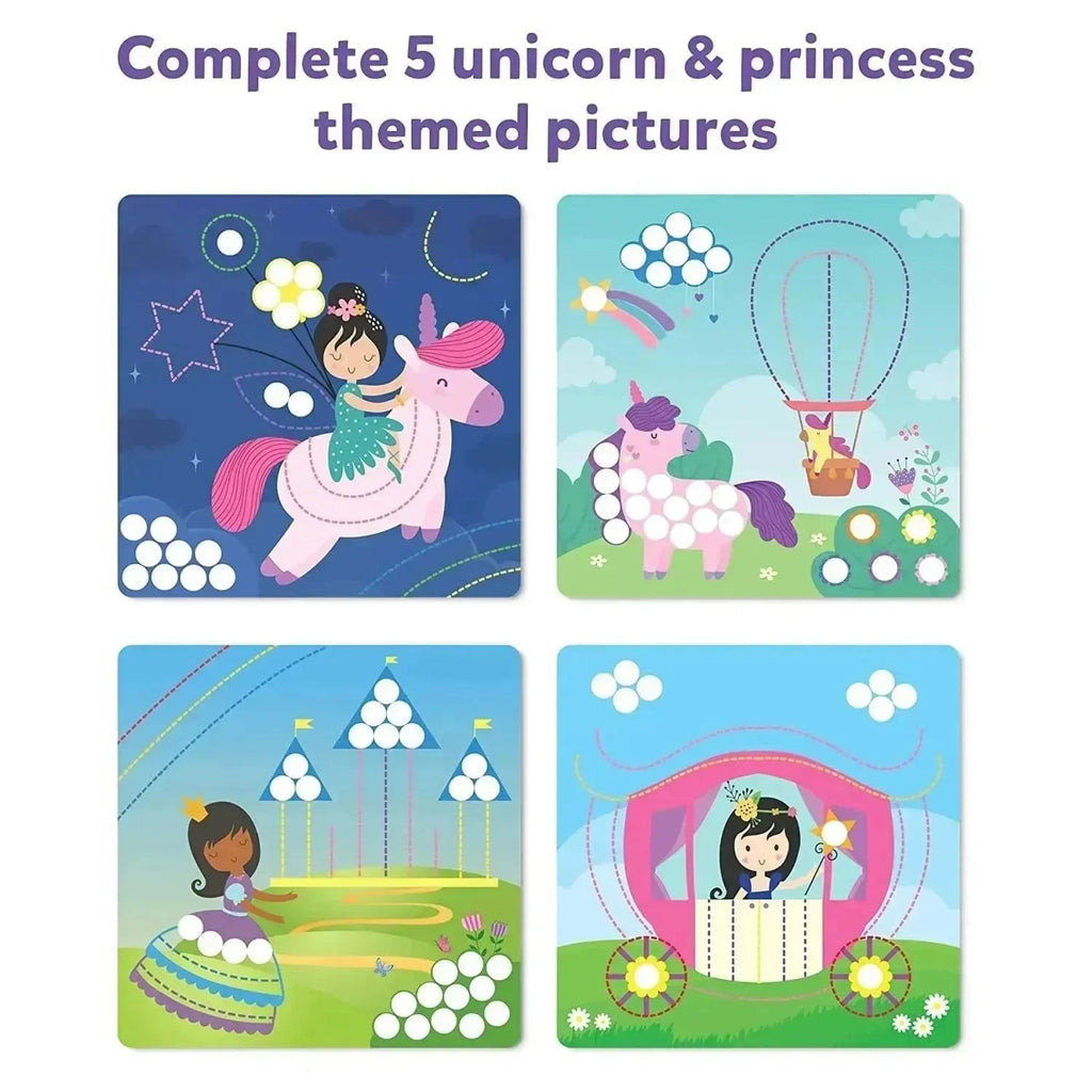 Skillmatics Dot It with Magnets: Unicorns & Princess | Reusable Magnetic Art Kit for Kids Aged 3+ | Imaginative Learning & Play - Naivri