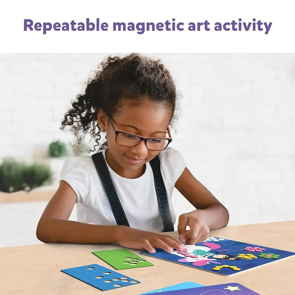 Skillmatics Dot It with Magnets: Unicorns & Princess | Reusable Magnetic Art Kit for Kids Aged 3+ | Imaginative Learning & Play - Naivri
