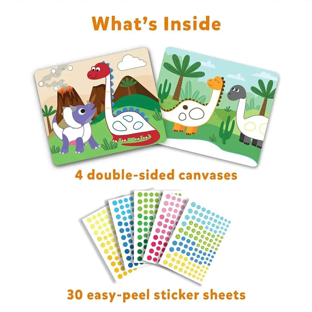 Skillmatics Dot It World of Dinosaurs | Dinosaur Sticker Activity Kit for Kids 3-7 | Fine Motor Skills & Creativity Development - Naivri