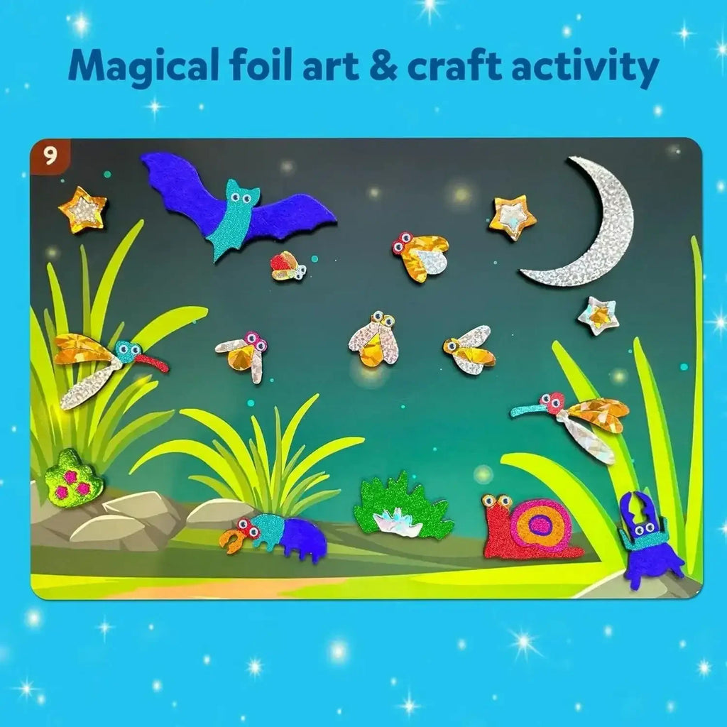 Skillmatics Foil Fun Bugs & Butterflies – Creative, Mess-Free Art & Craft Activity Kit for Kids - Naivri