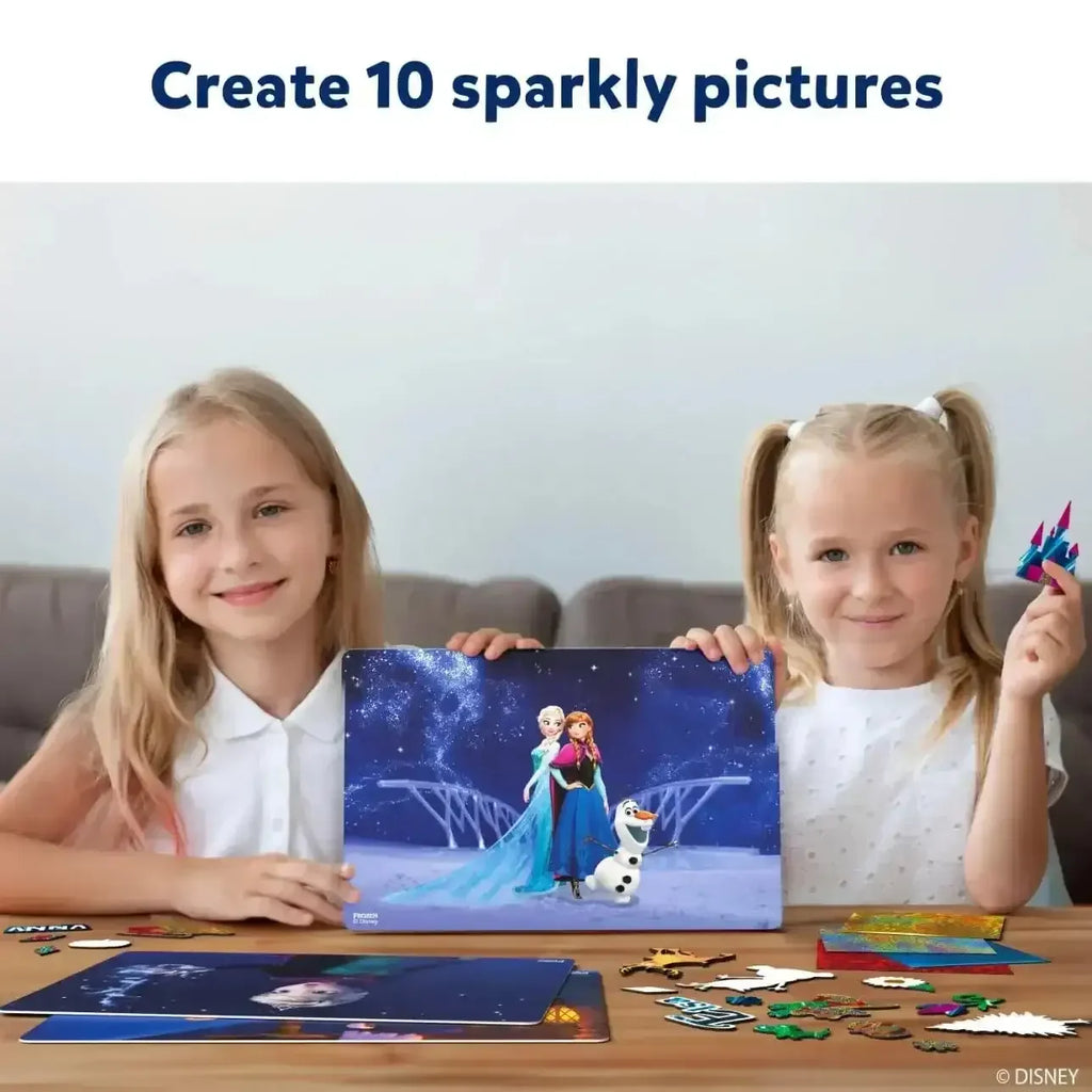Skillmatics Foil Fun Frozen – Disney Frozen Foil Art Craft Kit for Girls Age 4+ | 10 Picture Canvases, 100 Foil Sheets, 100+ Stickers | Mess-Free DIY Art Set - Naivri