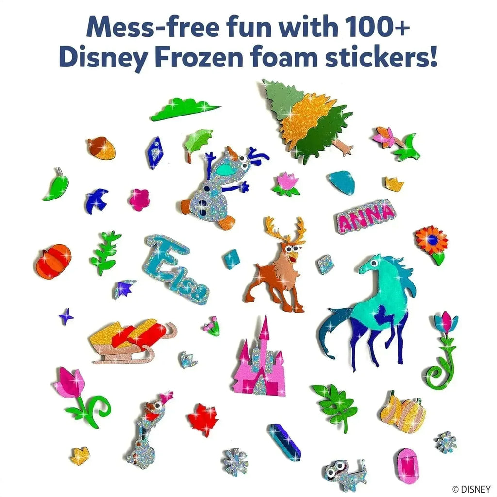 Skillmatics Foil Fun Frozen – Disney Frozen Foil Art Craft Kit for Girls Age 4+ | 10 Picture Canvases, 100 Foil Sheets, 100+ Stickers | Mess-Free DIY Art Set - Naivri