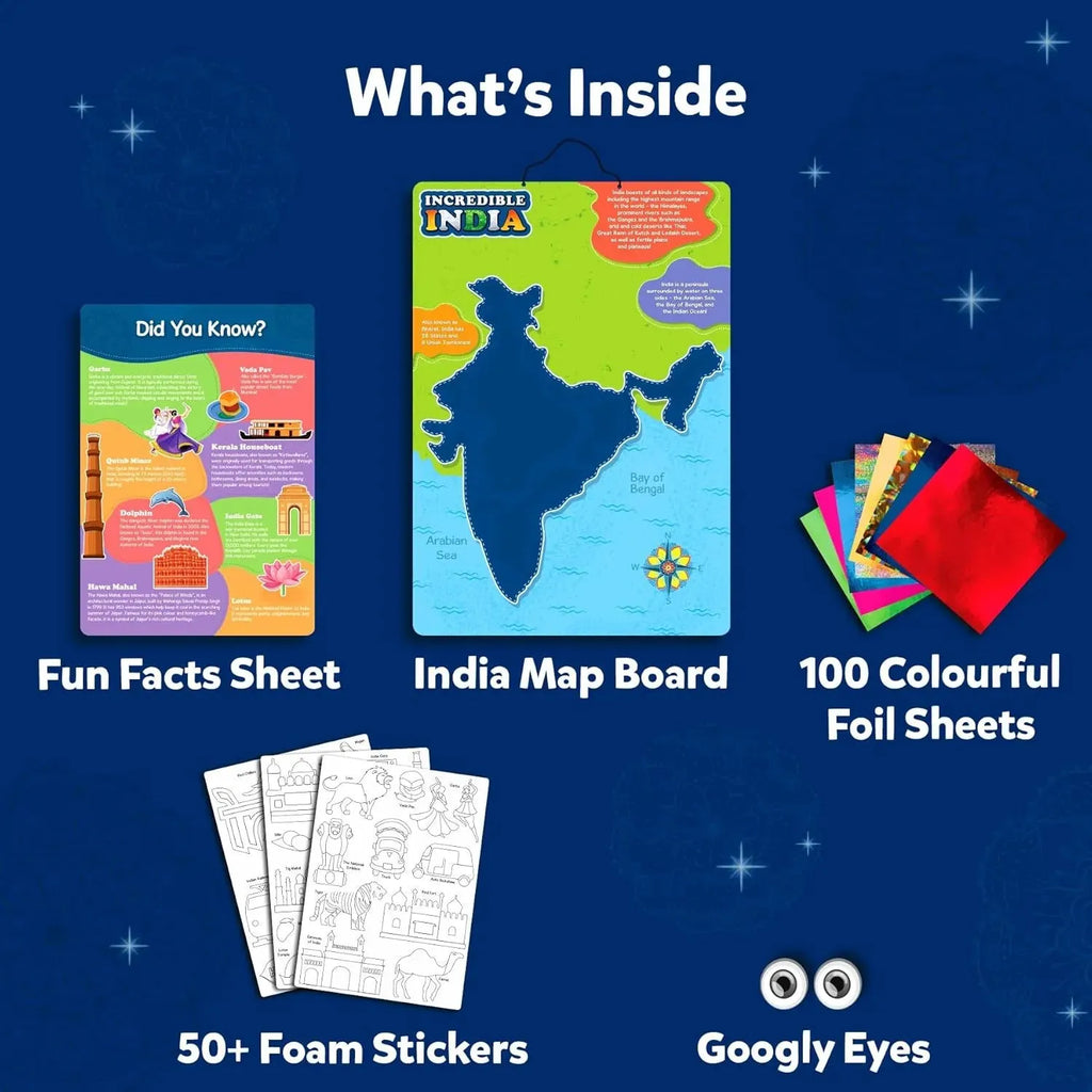 Skillmatics Foil Fun Incredible India - Naivri