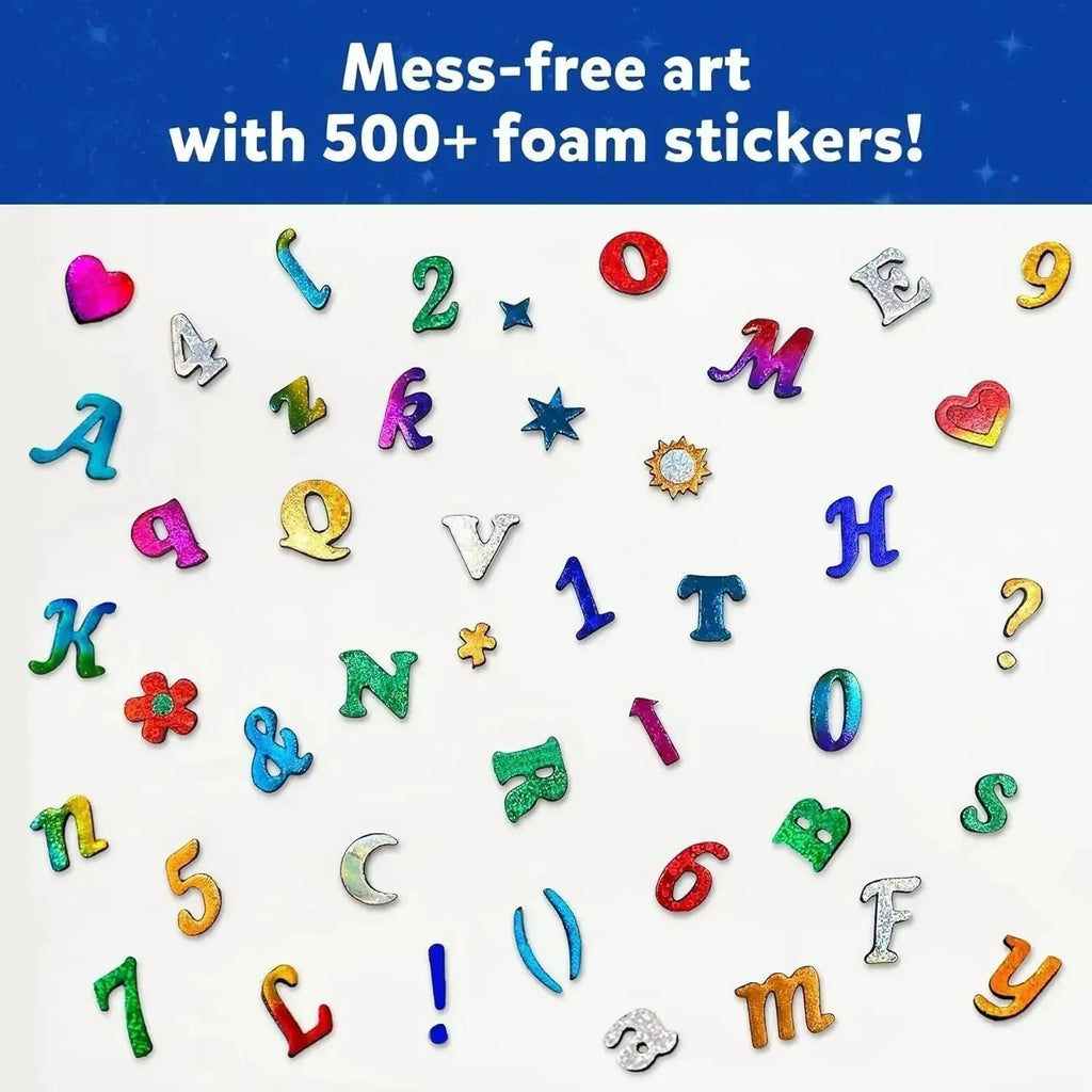 Skillmatics Foil Fun Letter & Number Stickers – Creative & Mess-Free Art Kit for Kids - Naivri