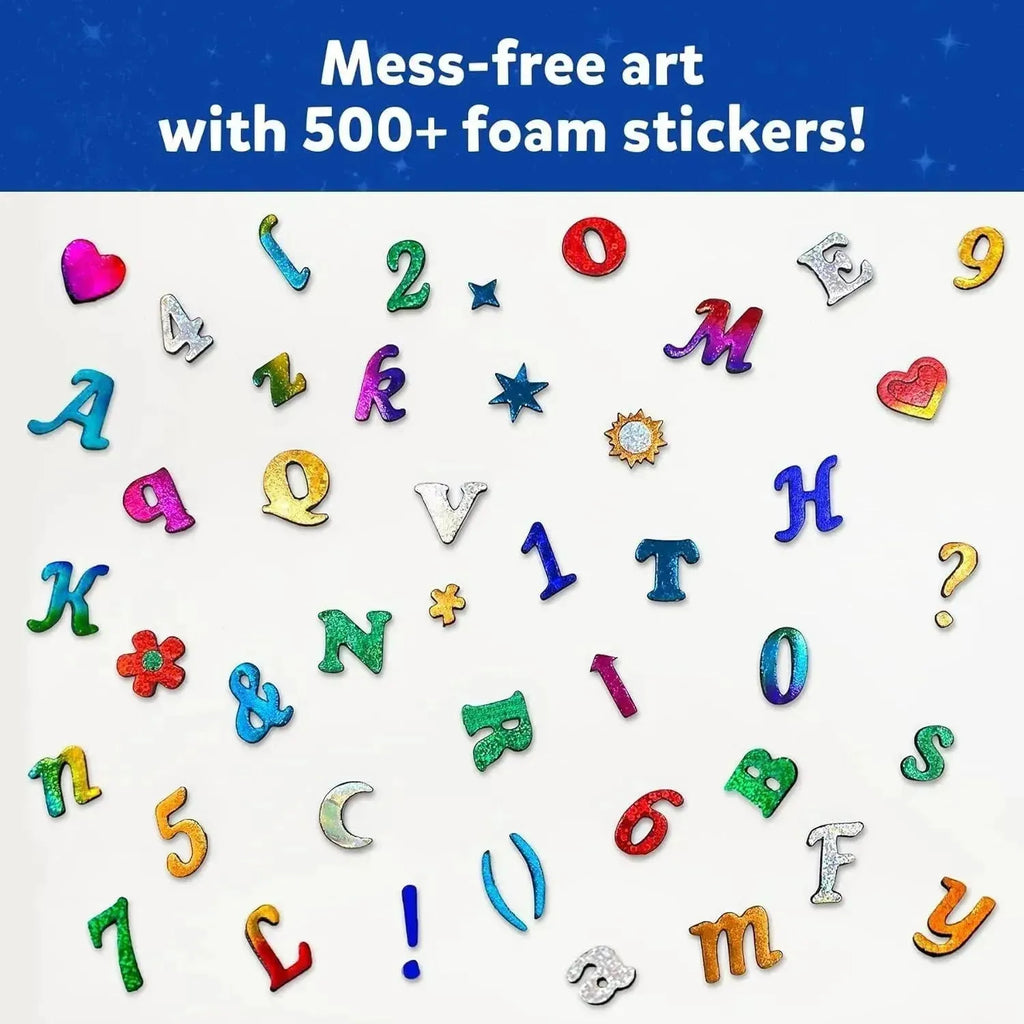 Skillmatics Foil Fun Letter & Number Stickers – Creative & Mess-Free Art Kit for Kids - Naivri