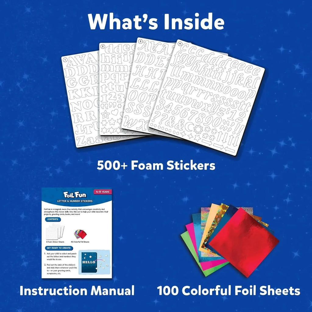 Skillmatics Foil Fun Letter & Number Stickers - Naivri