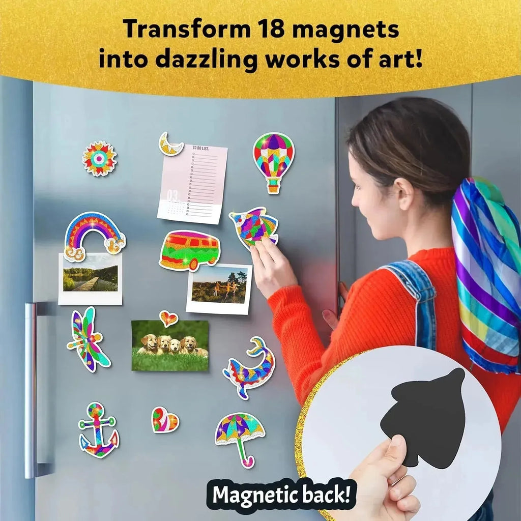Skillmatics Foil Fun Pretty Patterns – DIY Foil Art & Craft Activity Kit for Kids | Create Magnets, Stickers & Decorative Designs | For Ages 7+ - Naivri