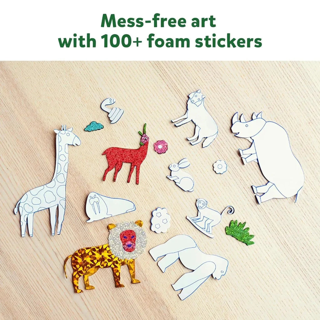 Skillmatics Foil Fun World of Animals – Educational Kids Art & Craft Activity Kit - Naivri