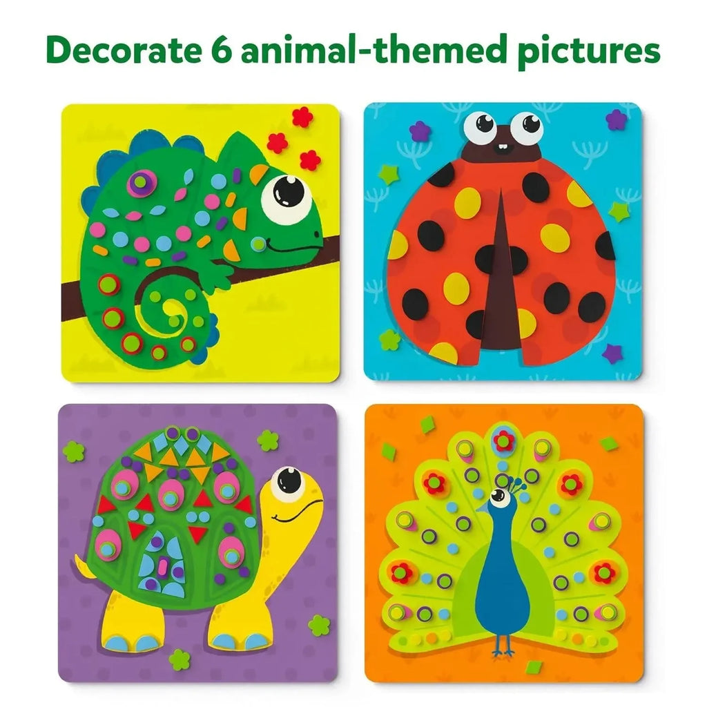 Skillmatics Fun with Foam – Amazing Animals | No-Mess Sticker Art Set for Kids | Over 800 Foam Stickers - Naivri