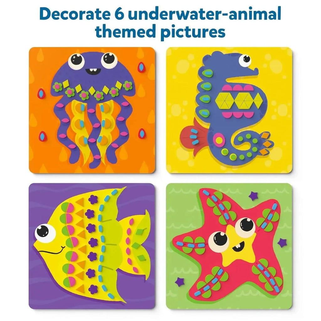 Skillmatics Fun With Foam – Under the Ocean | 800+ Foam Stickers | Creative No-Mess Craft Kit for Kids Ages 3 to 7 - Naivri