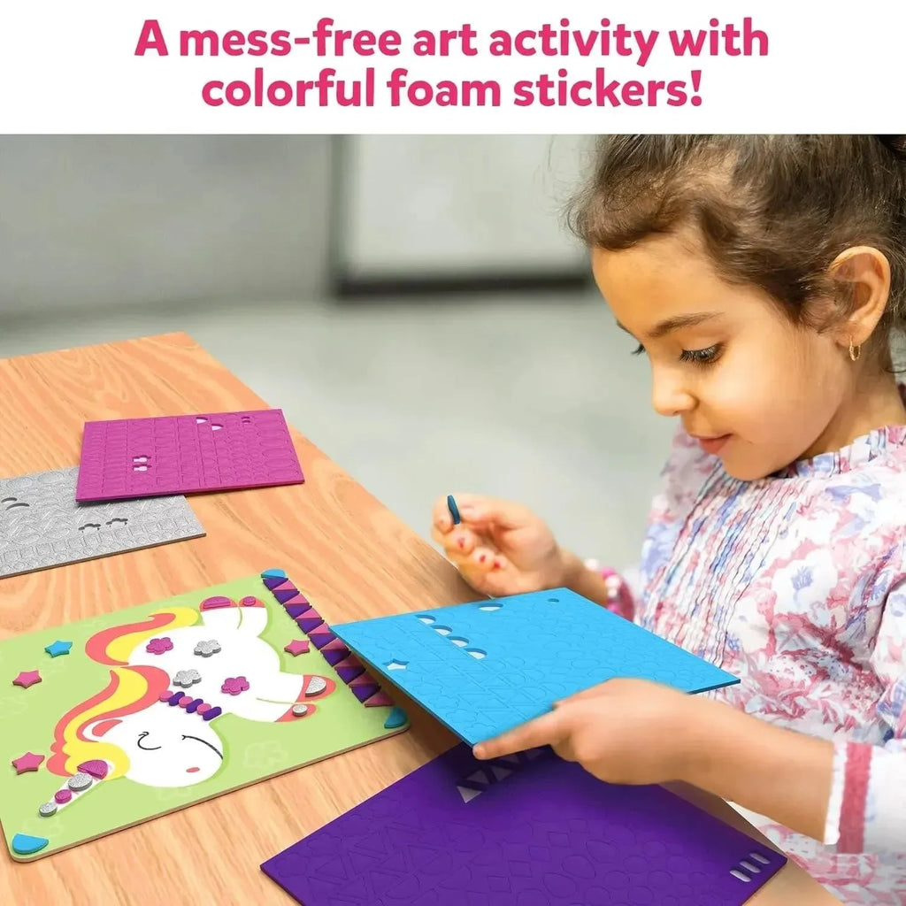 Skillmatics Fun With Foam – Unicorns & Princesses | 800+ Foam Stickers | No-Mess Creative Art Kit for Kids Ages 3–7 - Naivri