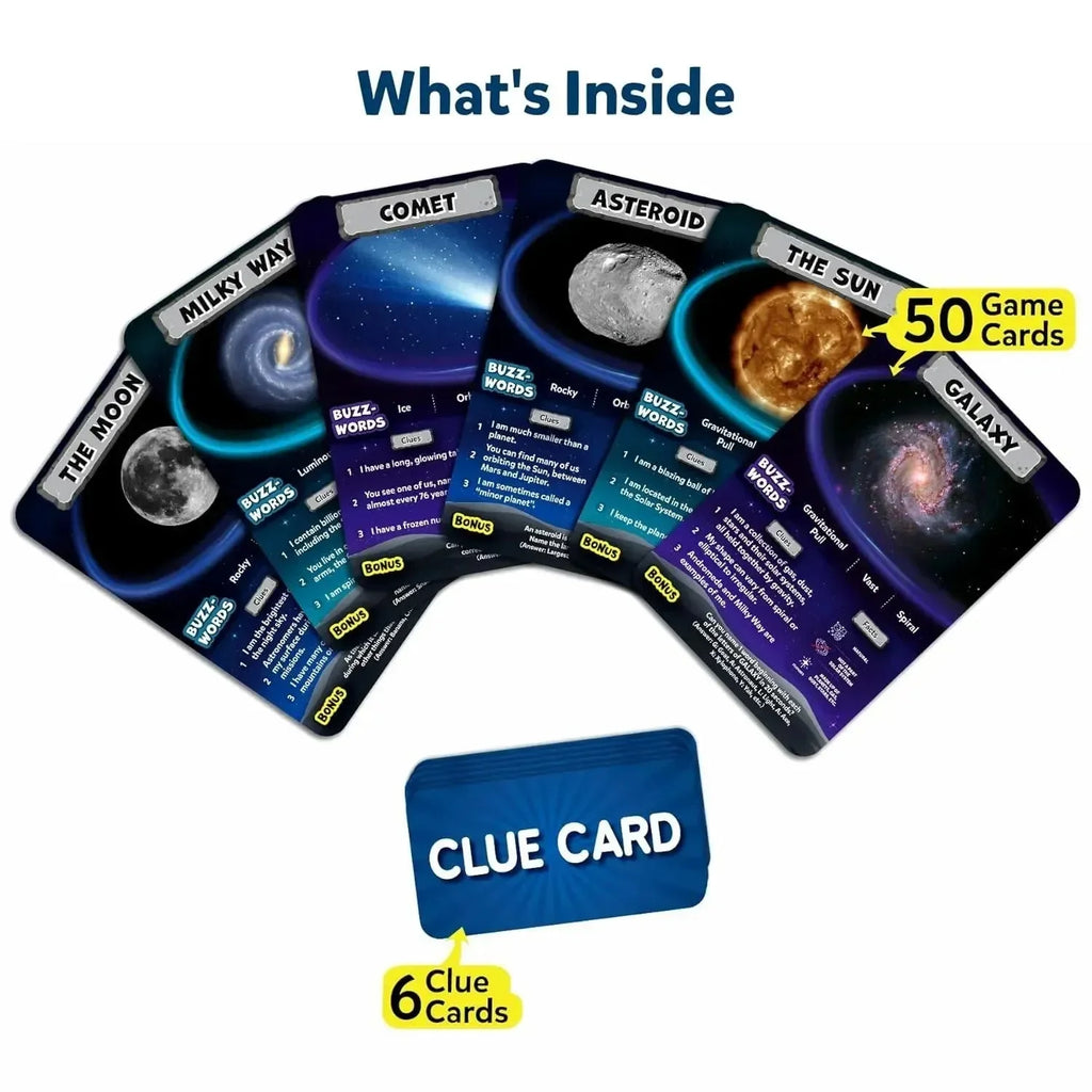 Skillmatics Guess in 10 All About Space – Educational Space-Themed Card Game for Kids Ages 8+ | 50 Game Cards, Clue Cards & Bonus Questions | Promotes Critical Thinking & Family Fun - Naivri