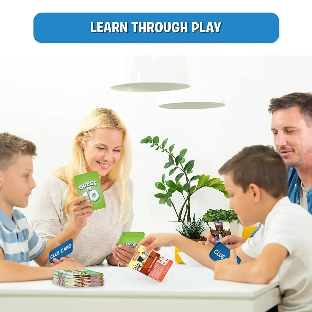Skillmatics Guess in 10 All Around the Town – Engaging Family Trivia Card Game for Kids Ages 6+ | 50 Game Cards with Clue Cards | Develops Critical Thinking & Communication Skills - Naivri