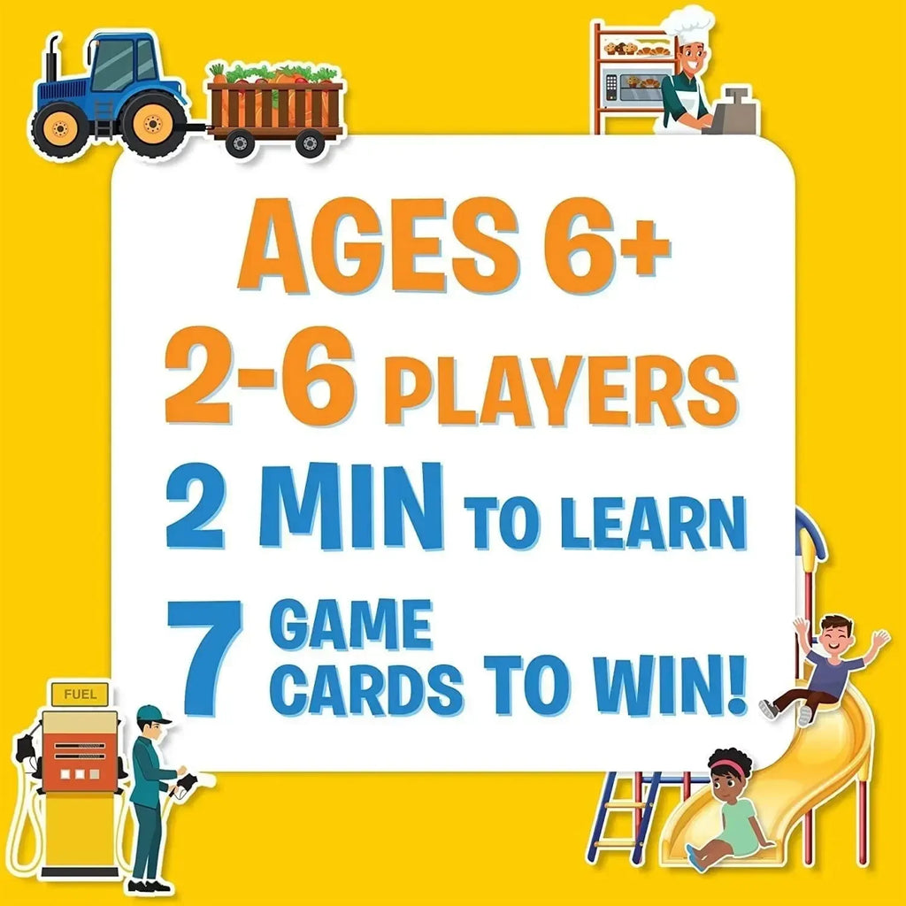 Skillmatics Guess in 10 All Around the Town – Engaging Family Trivia Card Game for Kids Ages 6+ | 50 Game Cards with Clue Cards | Develops Critical Thinking & Communication Skills - Naivri