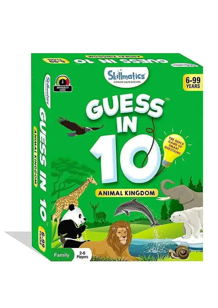 Skillmatics Guess in 10 – Animal Kingdom | Quick Question Card Game for Ages 6+ | Fun Educational Family Game for Kids & Adults | Giftable Learning Game - Naivri