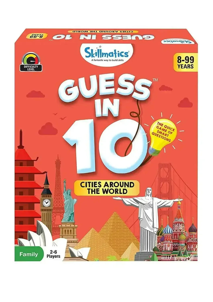 Skillmatics Guess in 10 Cities Around the World – Educational Card Game for Kids, Families & Travel Fun - Naivri