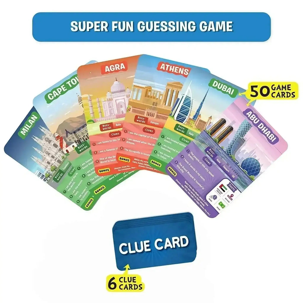 Skillmatics Guess in 10 Cities Around the World – Educational Card Game for Kids, Families & Travel Fun - Naivri