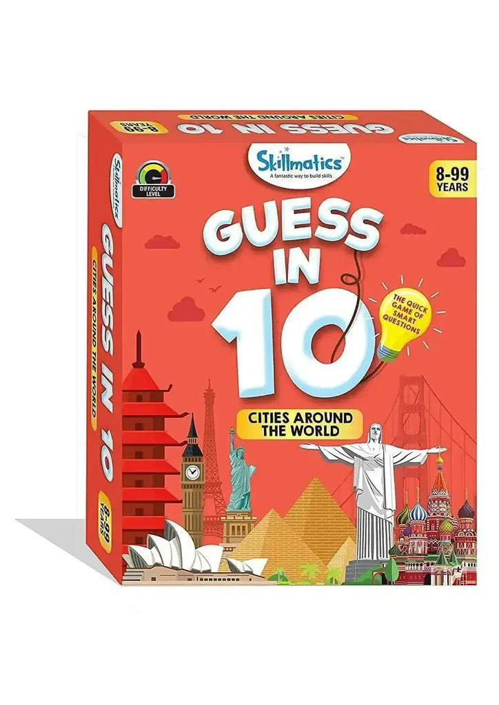 Skillmatics Guess in 10 Cities Around the World – Educational Card Game for Kids, Families & Travel Fun - Naivri