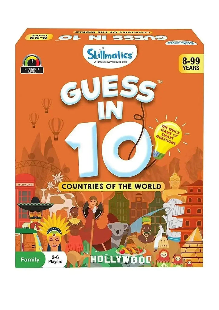Skillmatics Guess in 10 Countries of The World – Educational Geography Card Game for Kids 6+ | 50 Country Cards & 6 Clue Cards | Develops Critical Thinking & Global Awareness - Naivri