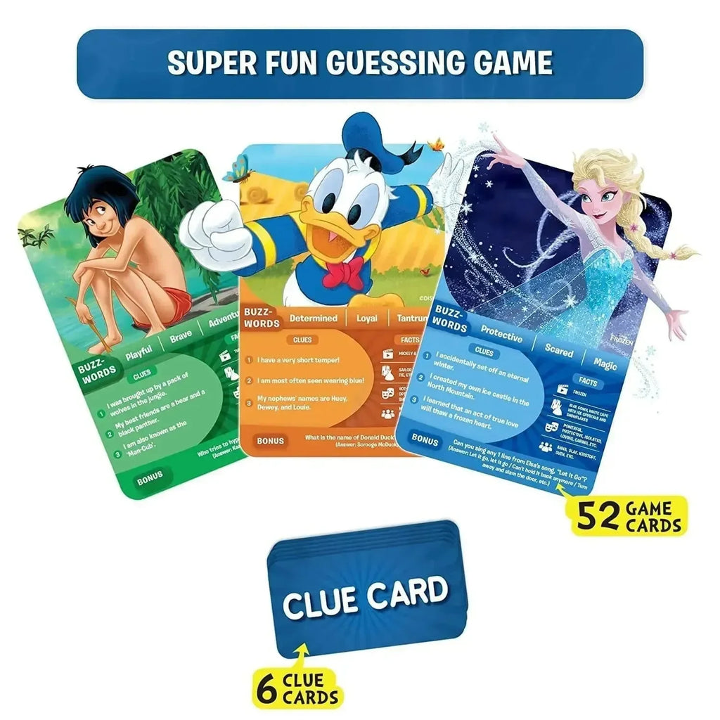 Skillmatics Guess in 10: Disney Edition – Family Trivia Card Game for Ages 6+ | Fun Educational Guessing Game Featuring 52 Disney Characters | Portable & Giftable - Naivri