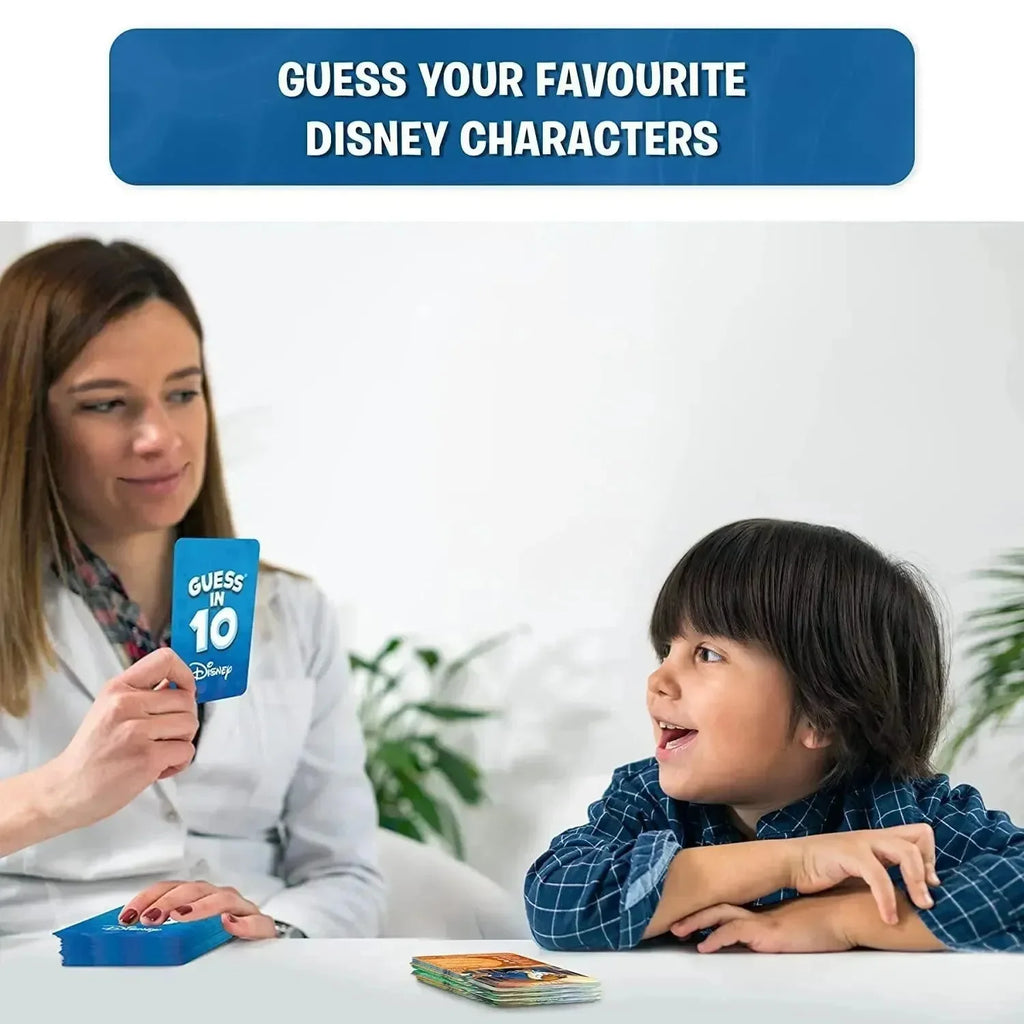 Skillmatics Guess in 10: Disney Edition – Family Trivia Card Game for Ages 6+ | Fun Educational Guessing Game Featuring 52 Disney Characters | Portable & Giftable - Naivri