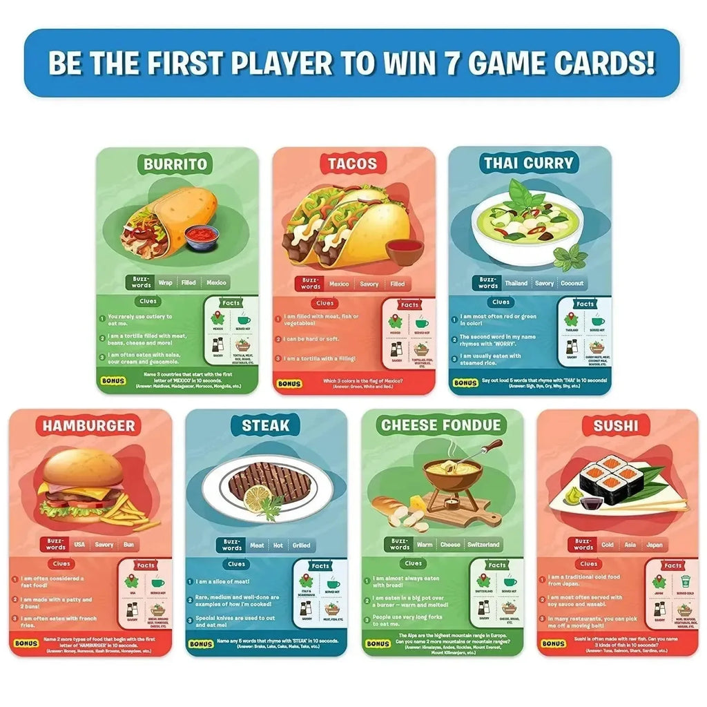 Skillmatics Guess in 10 Foods Around the World – Educational & Fun Card Game for Kids - Naivri