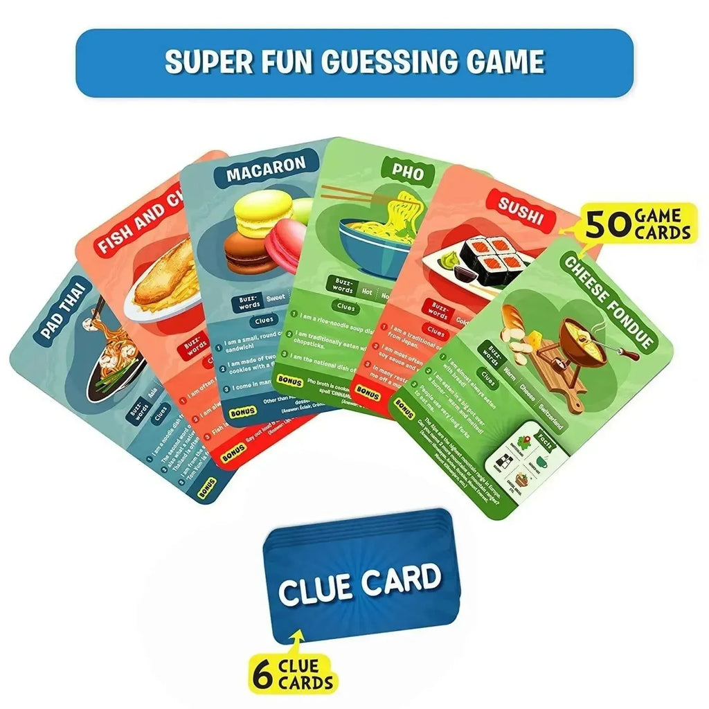 Skillmatics Guess in 10 Foods Around the World – Educational & Fun Card Game for Kids - Naivri