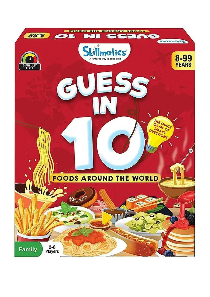 Skillmatics Guess in 10 Foods Around the World – Educational & Fun Card Game for Kids - Naivri