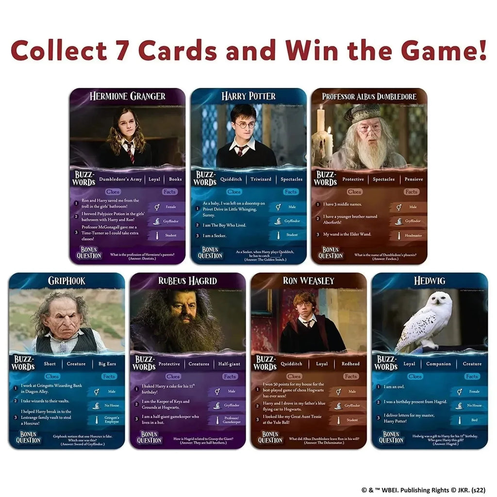Skillmatics Guess in 10 Harry Potter – Interactive Harry Potter Character Card Game for Kids & Families | 52 Cards & Clue Cards | Develops Communication & Critical Thinking - Naivri