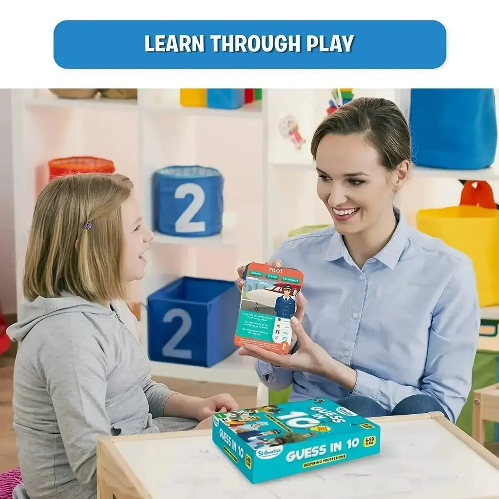 Skillmatics Guess in 10 Inspiring Professions – Educational Card Game for Kids | Learn 50 Professions | Develop Critical Thinking & Communication Skills - Naivri