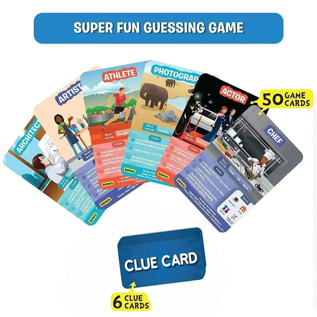 Skillmatics Guess in 10 Inspiring Professions – Educational Card Game for Kids | Learn 50 Professions | Develop Critical Thinking & Communication Skills - Naivri