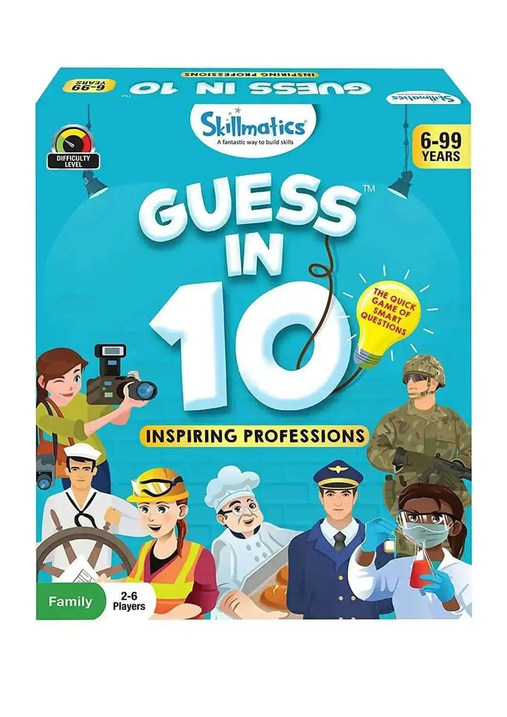 Skillmatics Guess in 10 Inspiring Professions – Educational Card Game for Kids | Learn 50 Professions | Develop Critical Thinking & Communication Skills - Naivri