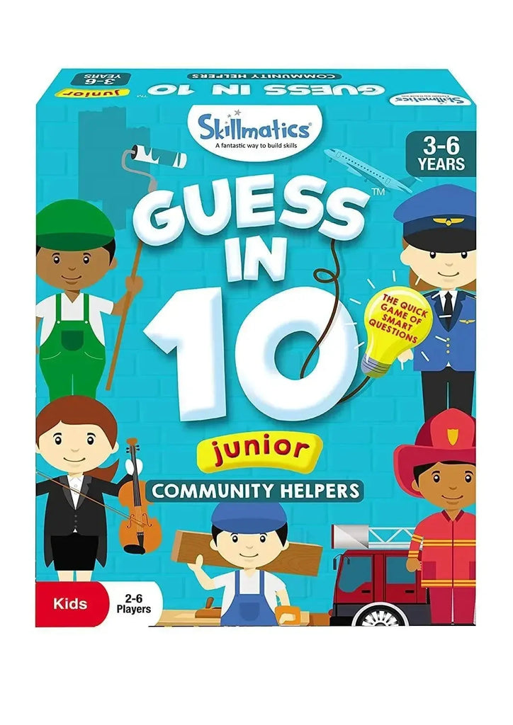 Skillmatics Guess in 10 Junior – Community Helpers | Card Game for Preschoolers Ages 3 to 6 | Travel Friendly, Educational & Fun - Naivri
