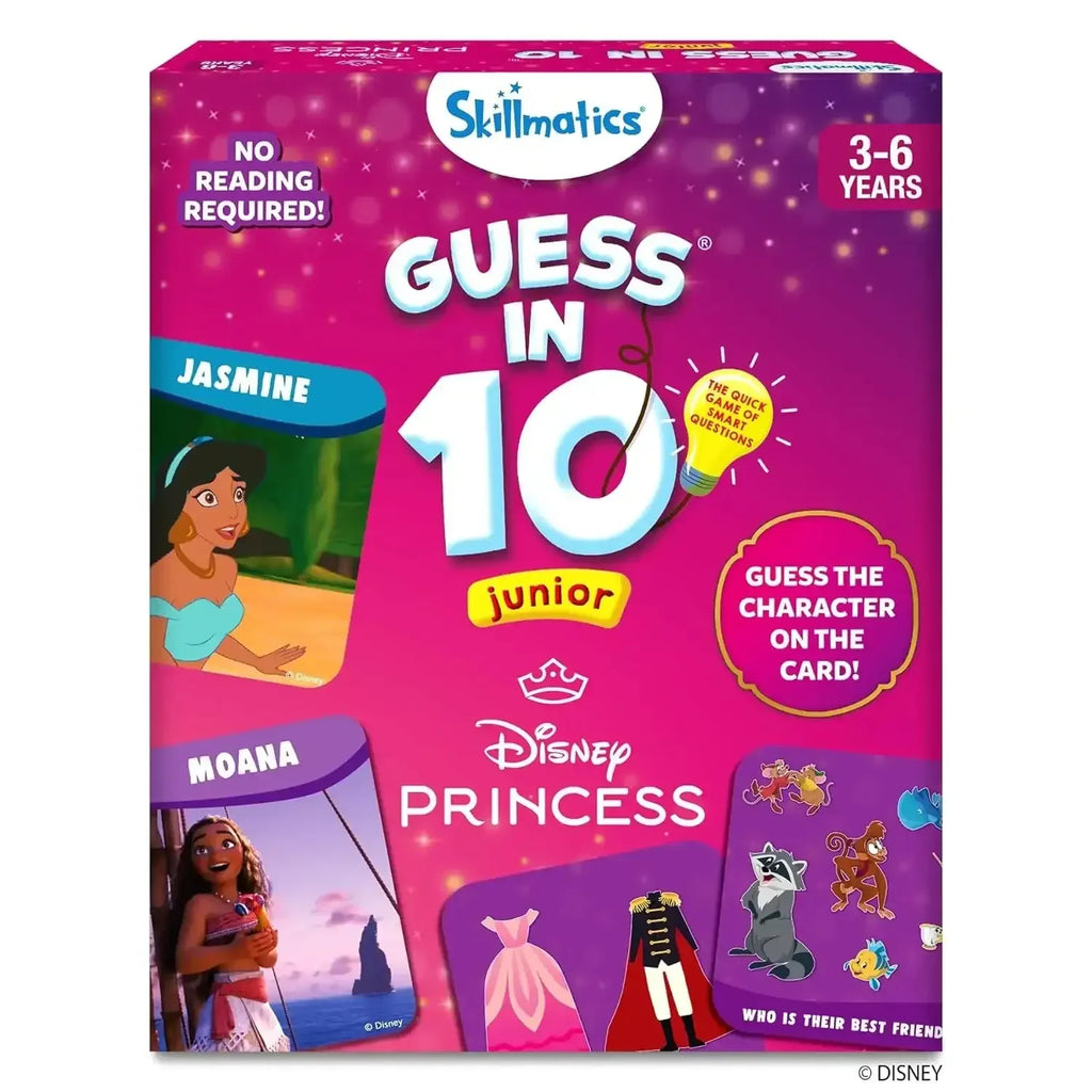 Skillmatics Guess in 10 Junior – Disney Princess Edition | Educational Card Game for Ages 3 to 6 | No Reading Required - Naivri