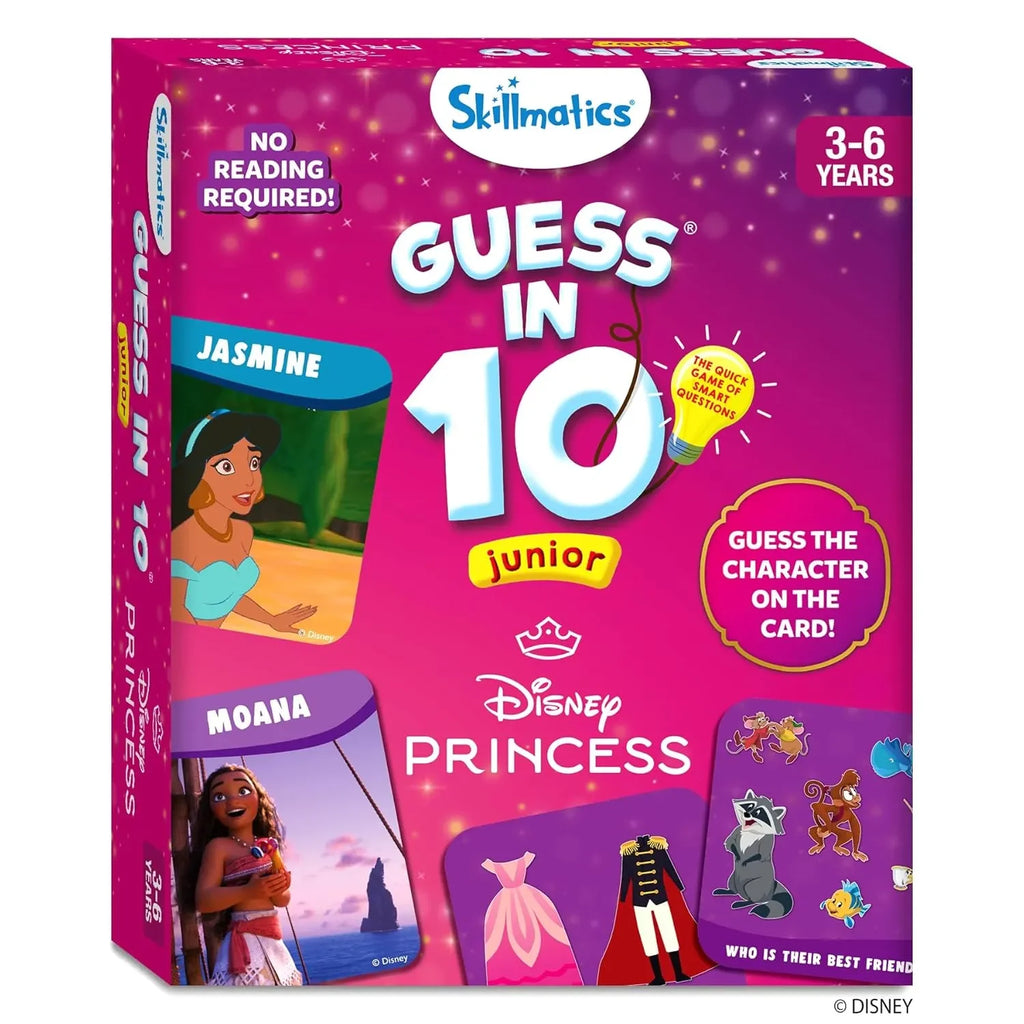 Skillmatics Guess in 10 Junior – Disney Princess Edition | Educational Card Game for Ages 3 to 6 | No Reading Required - Naivri