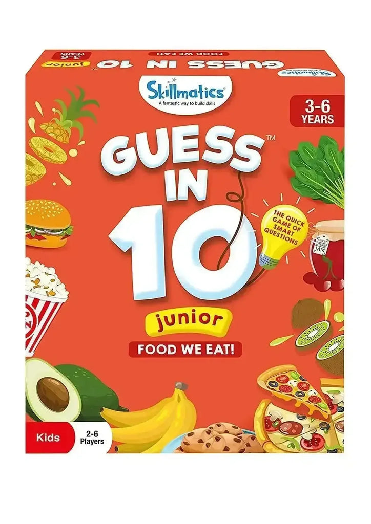 Skillmatics Guess in 10 Junior Food We Eat – Educational Card Game for Preschoolers | Develop Critical Thinking & Communication Skills - Naivri