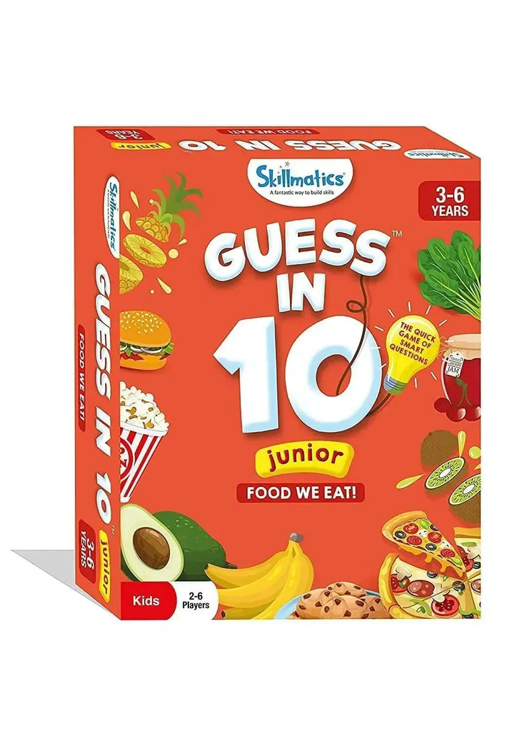 Skillmatics Guess in 10 Junior Food We Eat – Educational Card Game for Preschoolers | Develop Critical Thinking & Communication Skills - Naivri