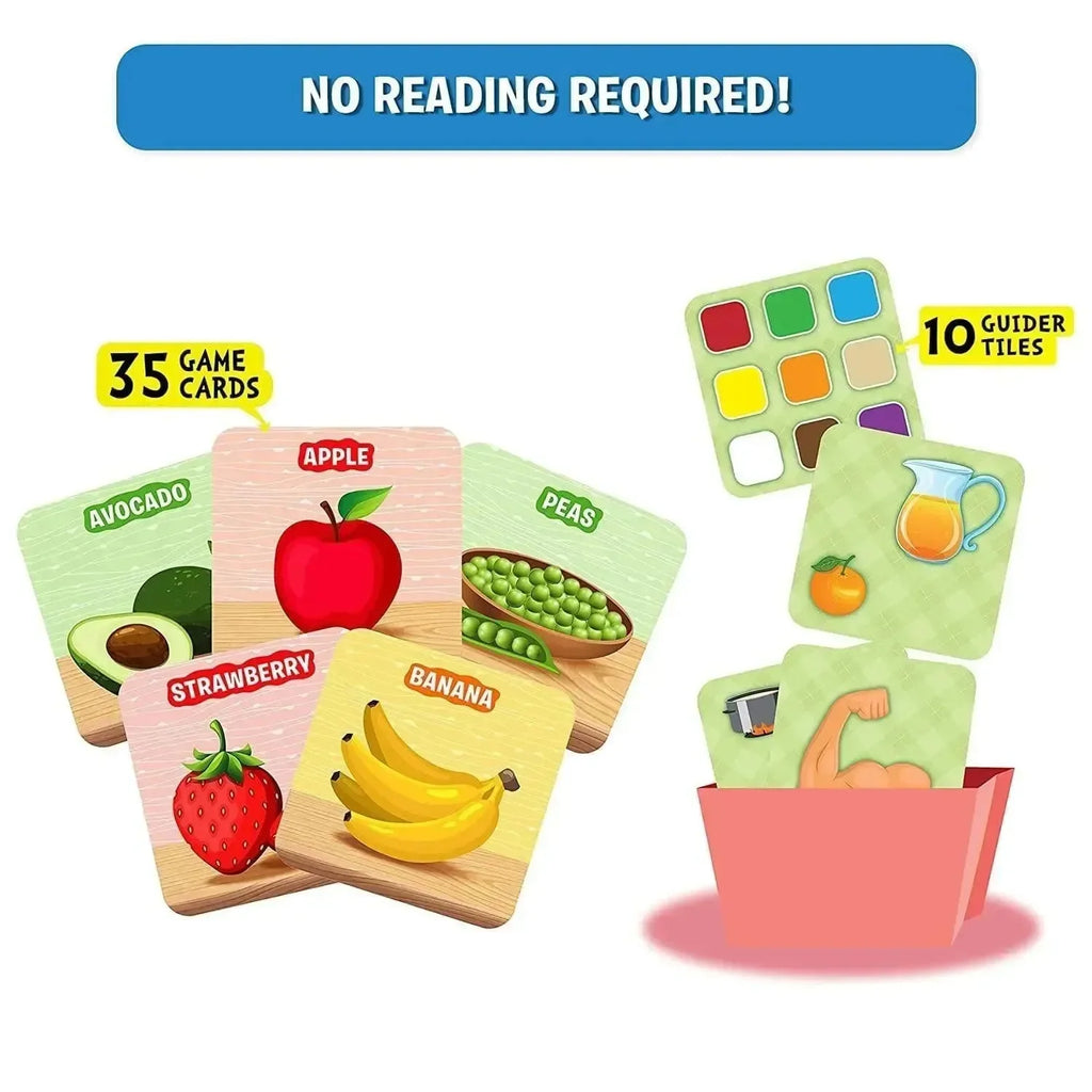 Skillmatics Guess in 10 Junior Food We Eat – Educational Card Game for Preschoolers | Develop Critical Thinking & Communication Skills - Naivri
