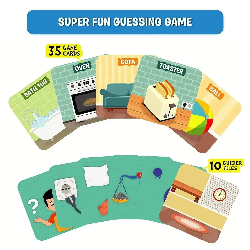 Skillmatics Guess in 10 Junior Inside My House – Educational Card Game for Preschoolers | Develop Cognitive & Communication Skills - Naivri