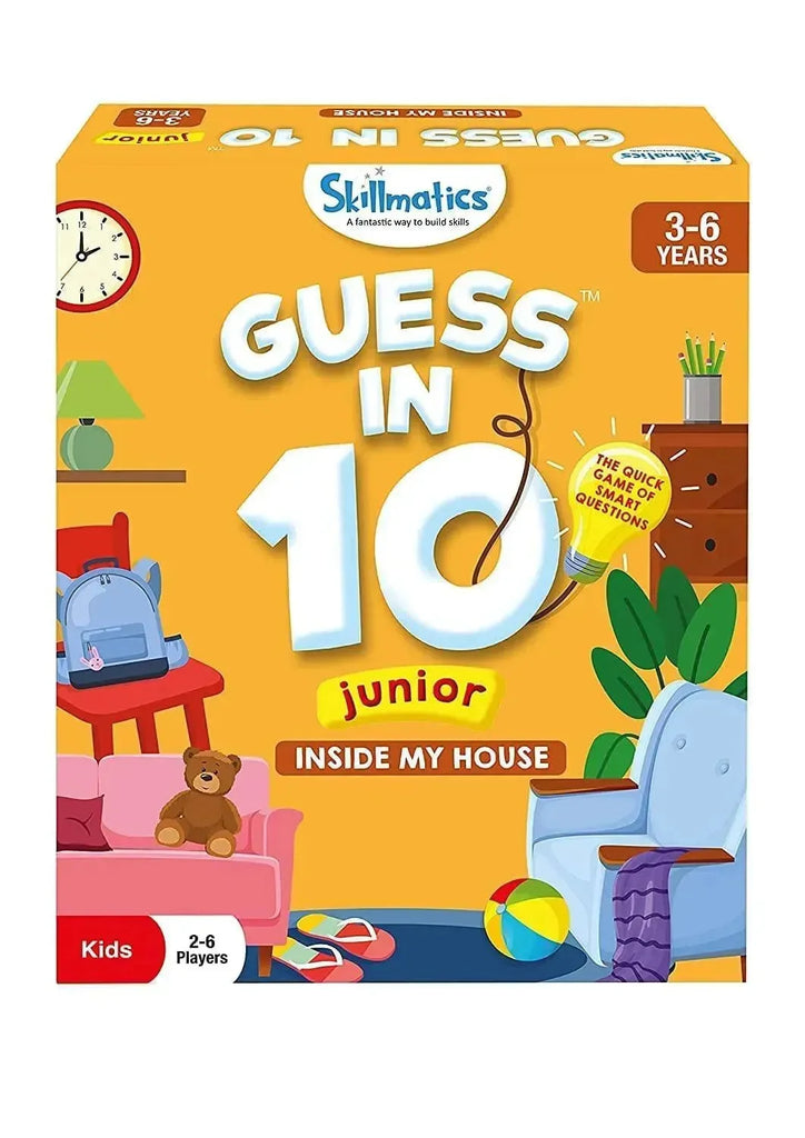 Skillmatics Guess in 10 Junior Inside My House – Educational Card Game for Preschoolers | Develop Cognitive & Communication Skills - Naivri